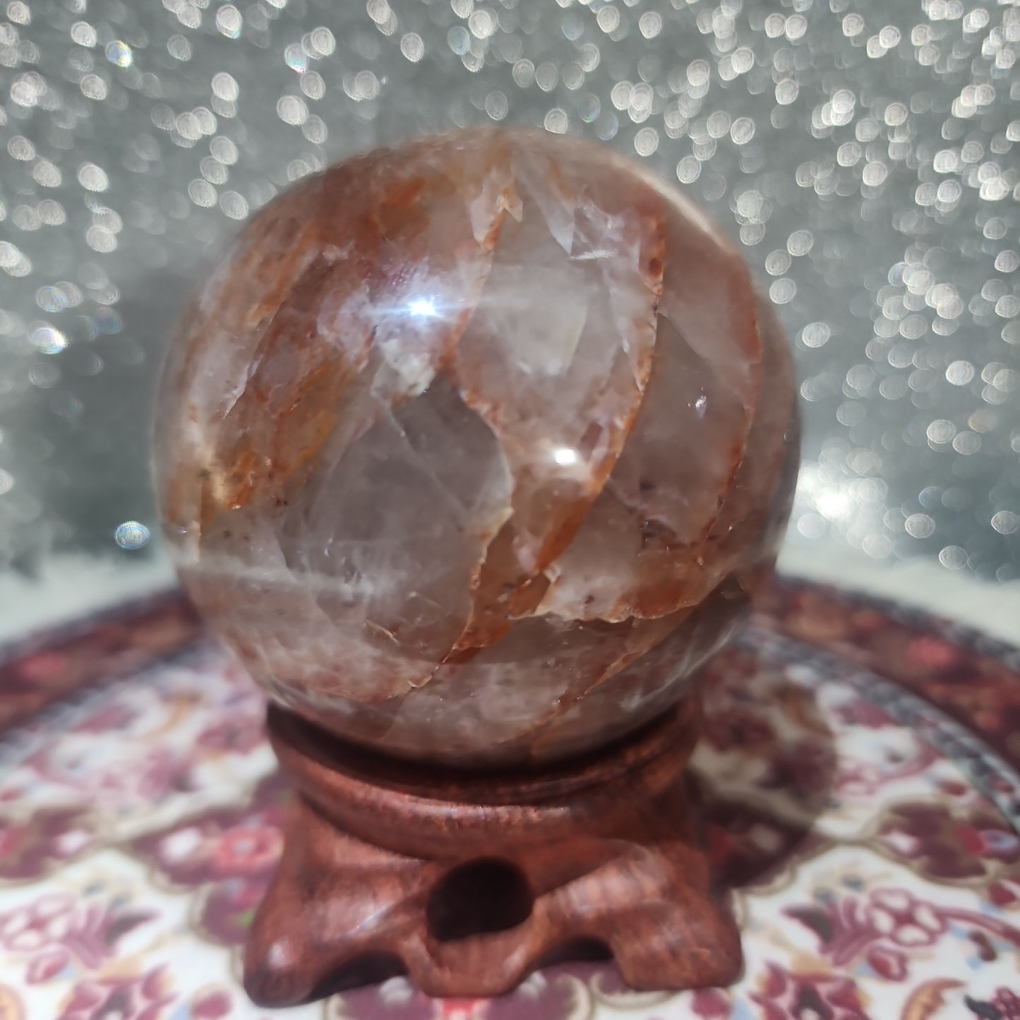 Fire Quartz Sphere