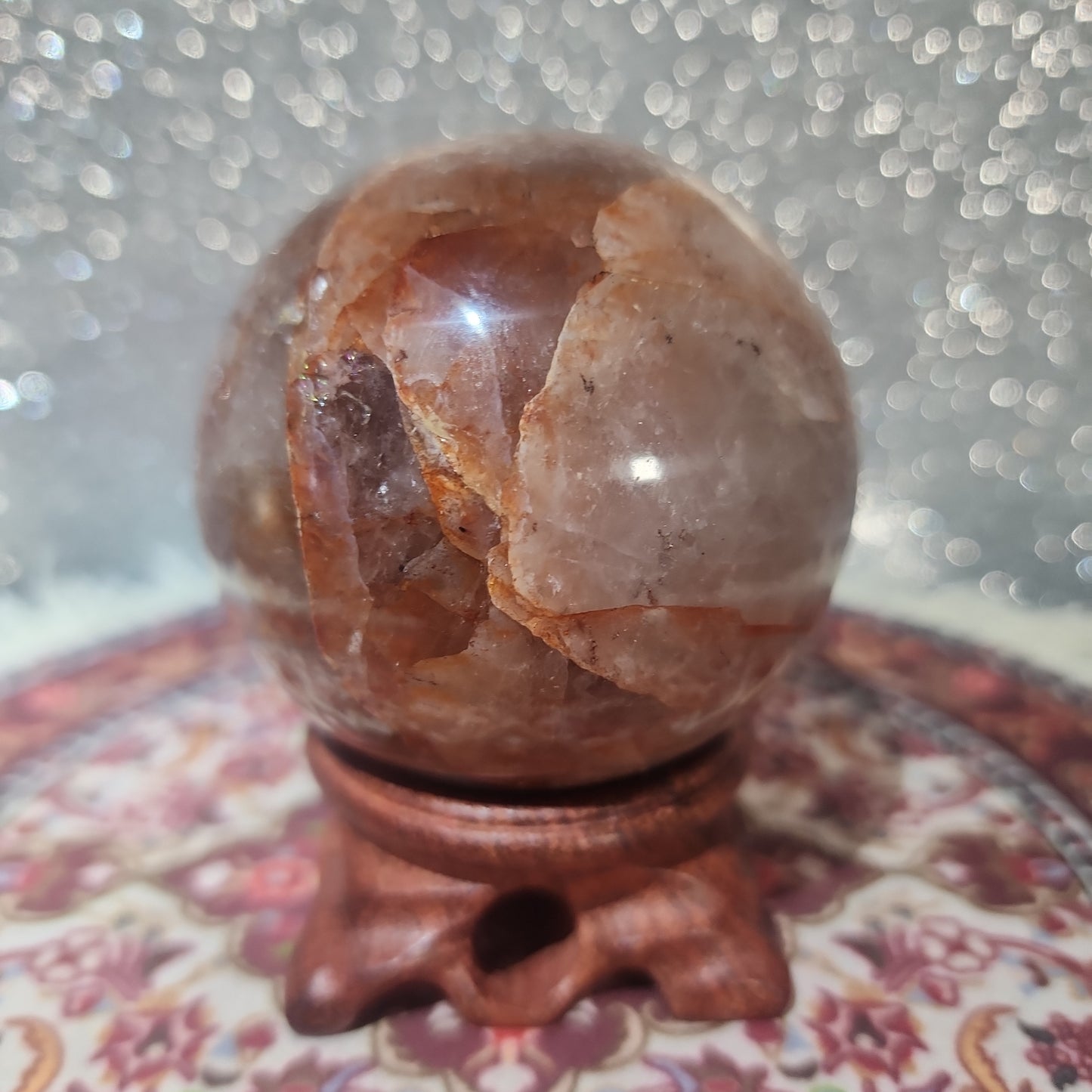 Fire Quartz Sphere