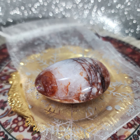 Fire Quartz Palmstone