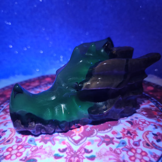 Volcanic Agate Dragon Head