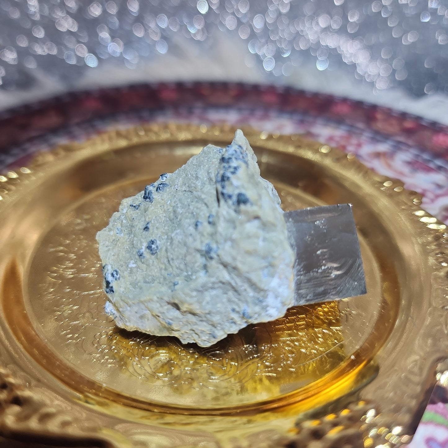 Pyrite Cube in Boleite