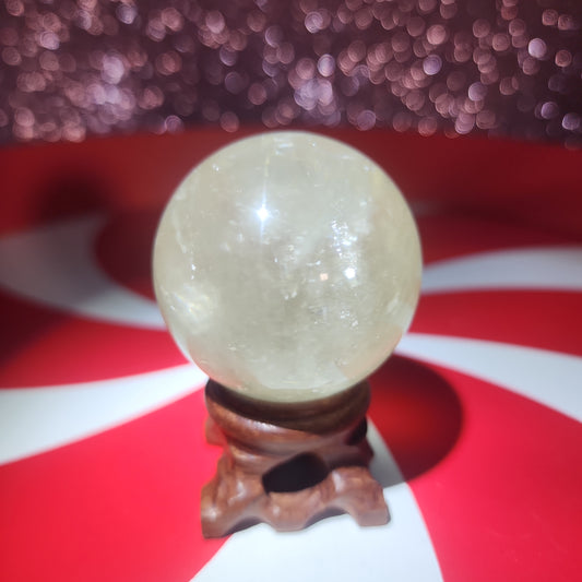 Honey Calcite Sphere