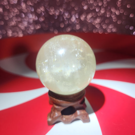 Honey Calcite Sphere