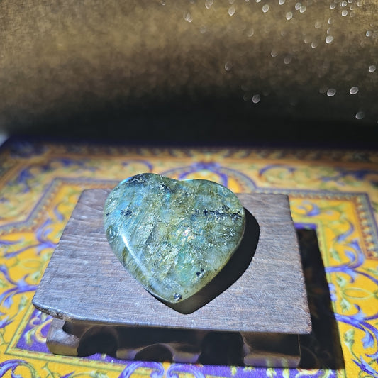 Labradorite Heart