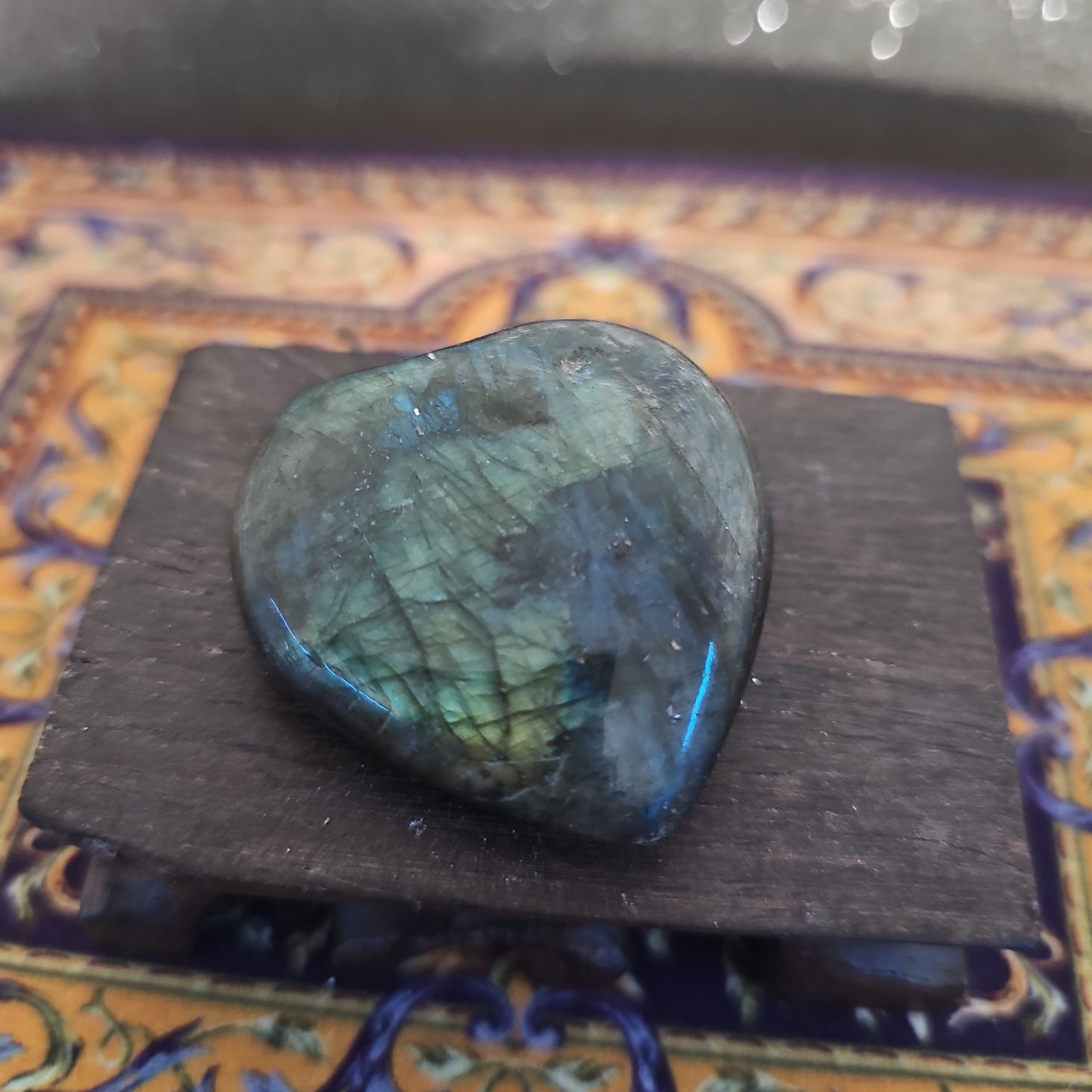 Labradorite Heart