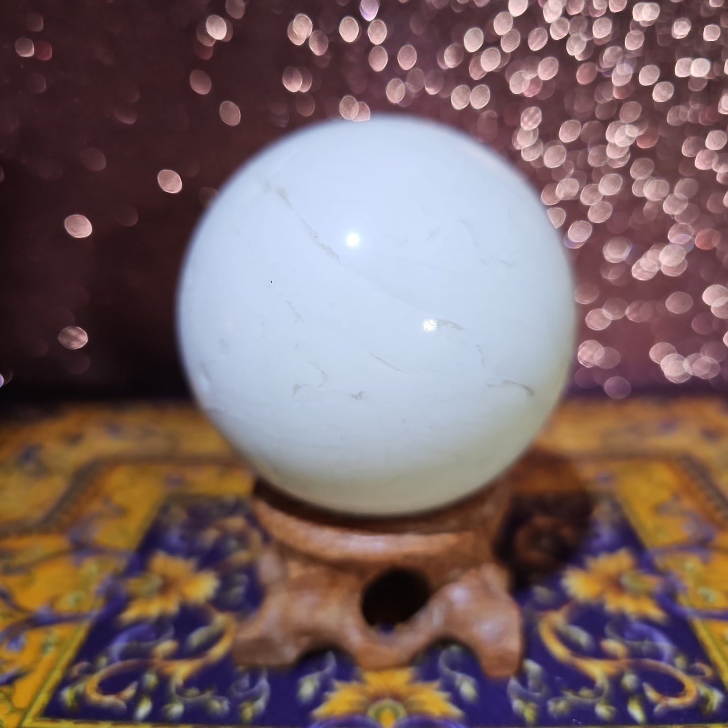 Snow Agate Sphere