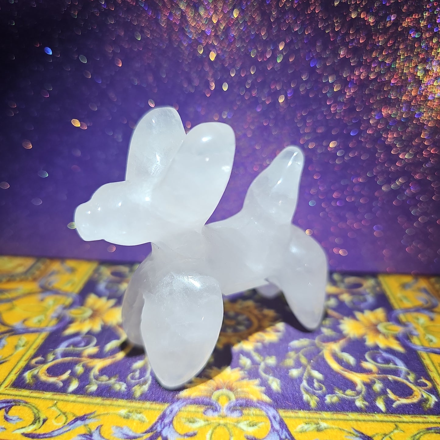 Rose Quartz Balloon Dog