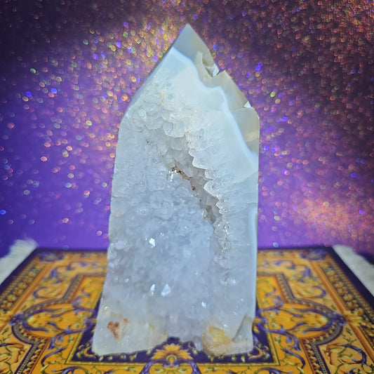 Orca Agate Quartz Tower