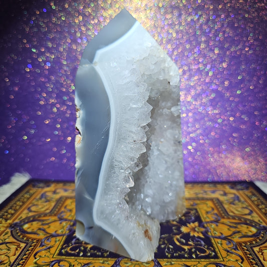 Orca Agate Quartz Tower