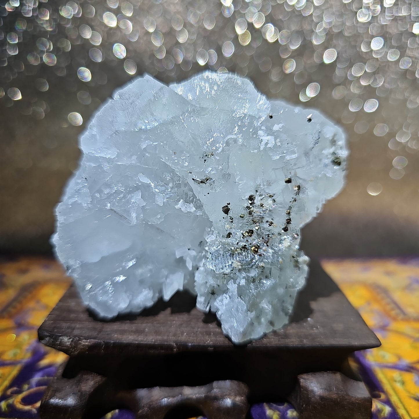 Pyrite Dusted Fluorite