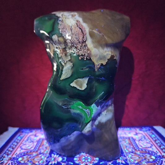 3.8lbs Volcanic Agate Man Body