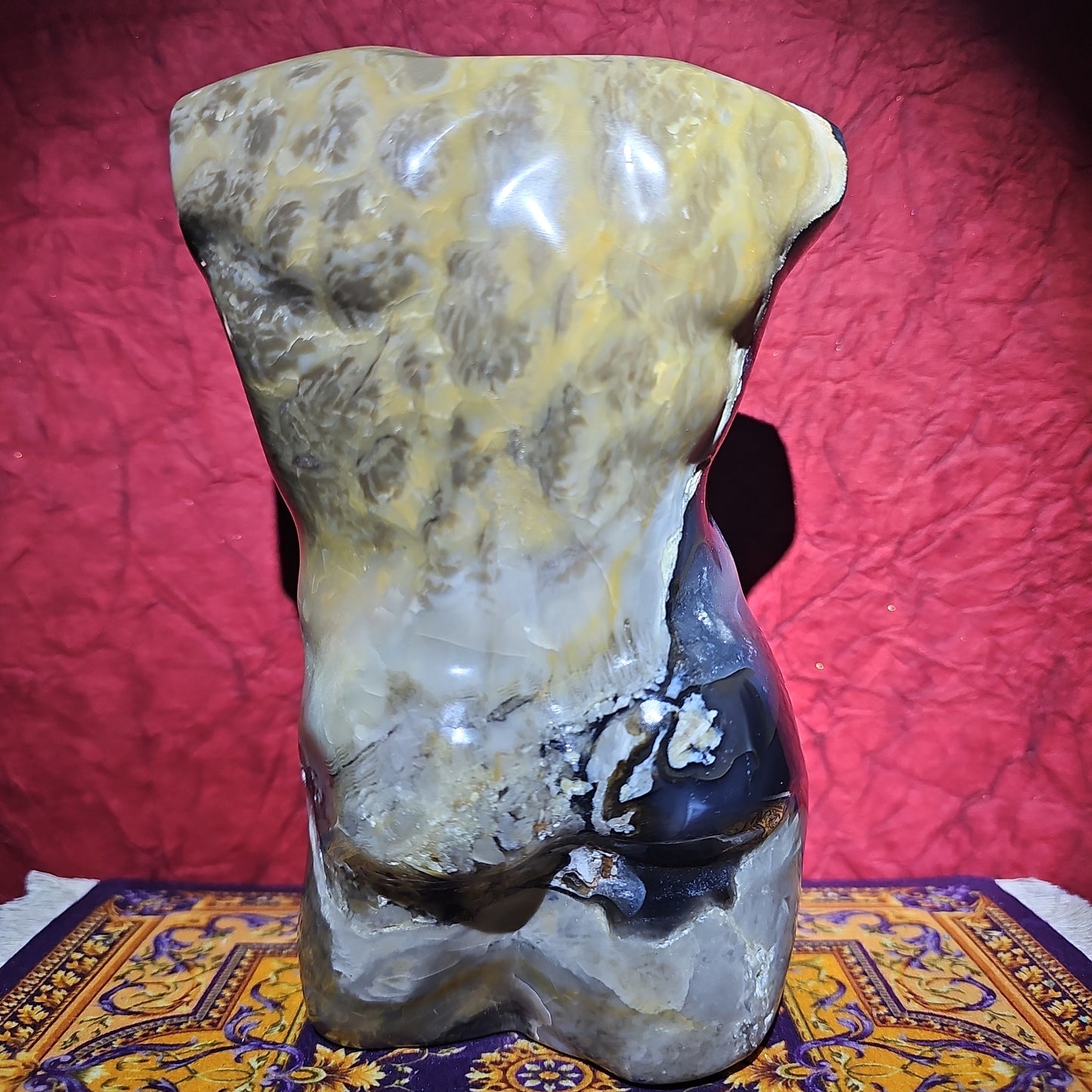 3.8lbs Volcanic Agate Man Body