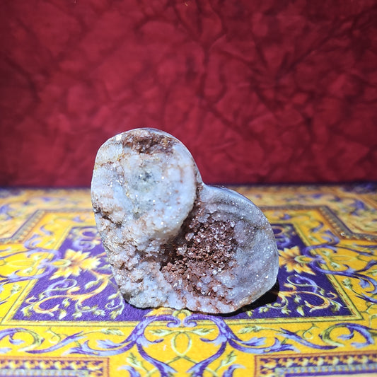 Druzy Agate Heart