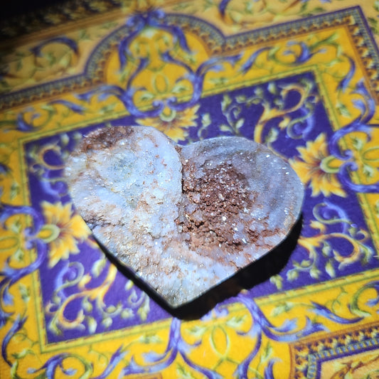 Druzy Agate Heart