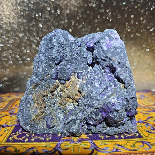 Tanzanite Fluorite on Sphalerite