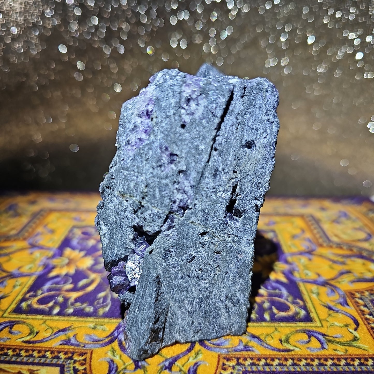 Tanzanite Fluorite on Sphalerite