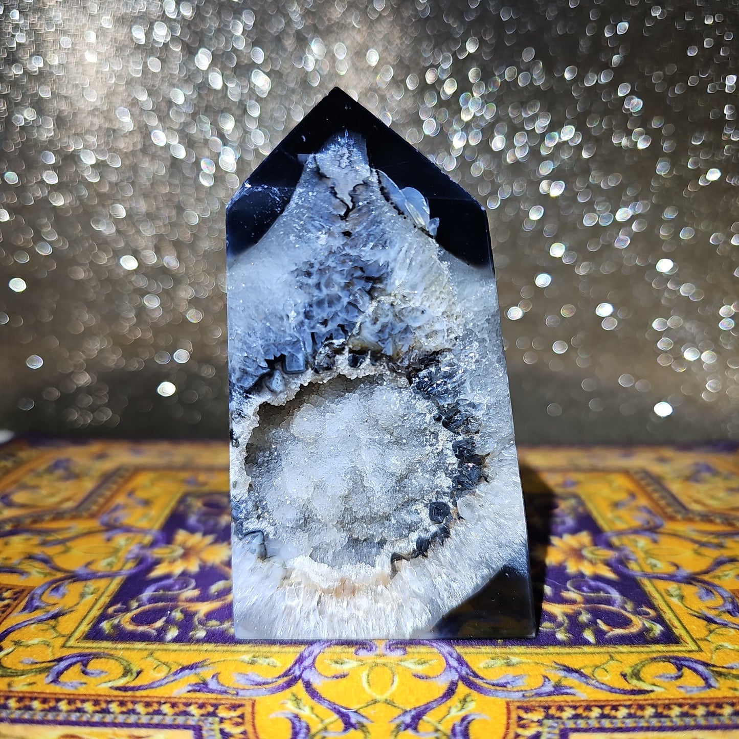 Druzy Agate Tower