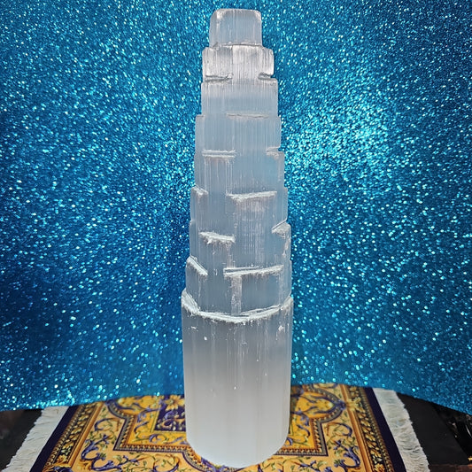 10in 3.5lb Selenite Tower