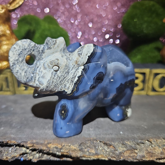 Volcanic Agate Elephant