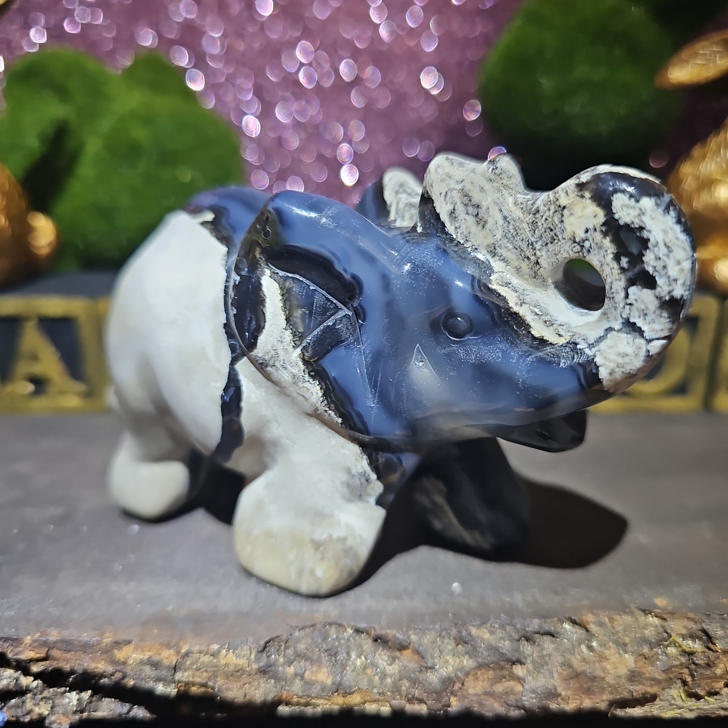 Volcanic Agate Elephant