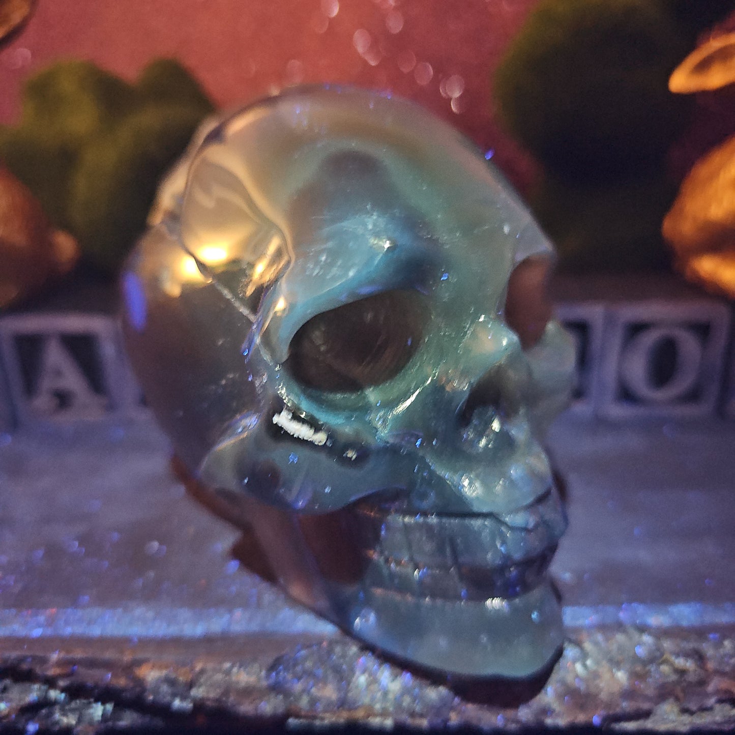 Volcanic Agate Skull