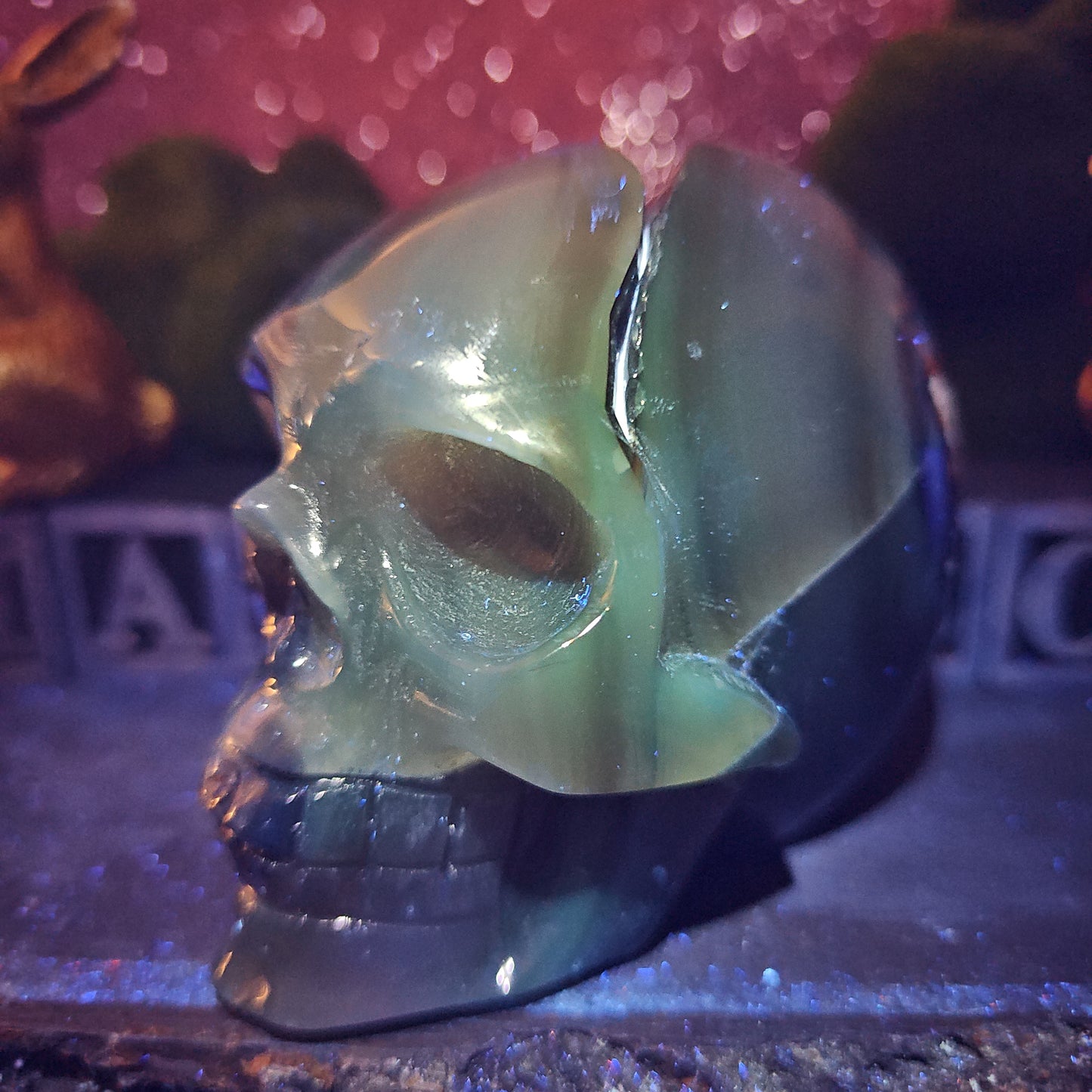 Volcanic Agate Skull