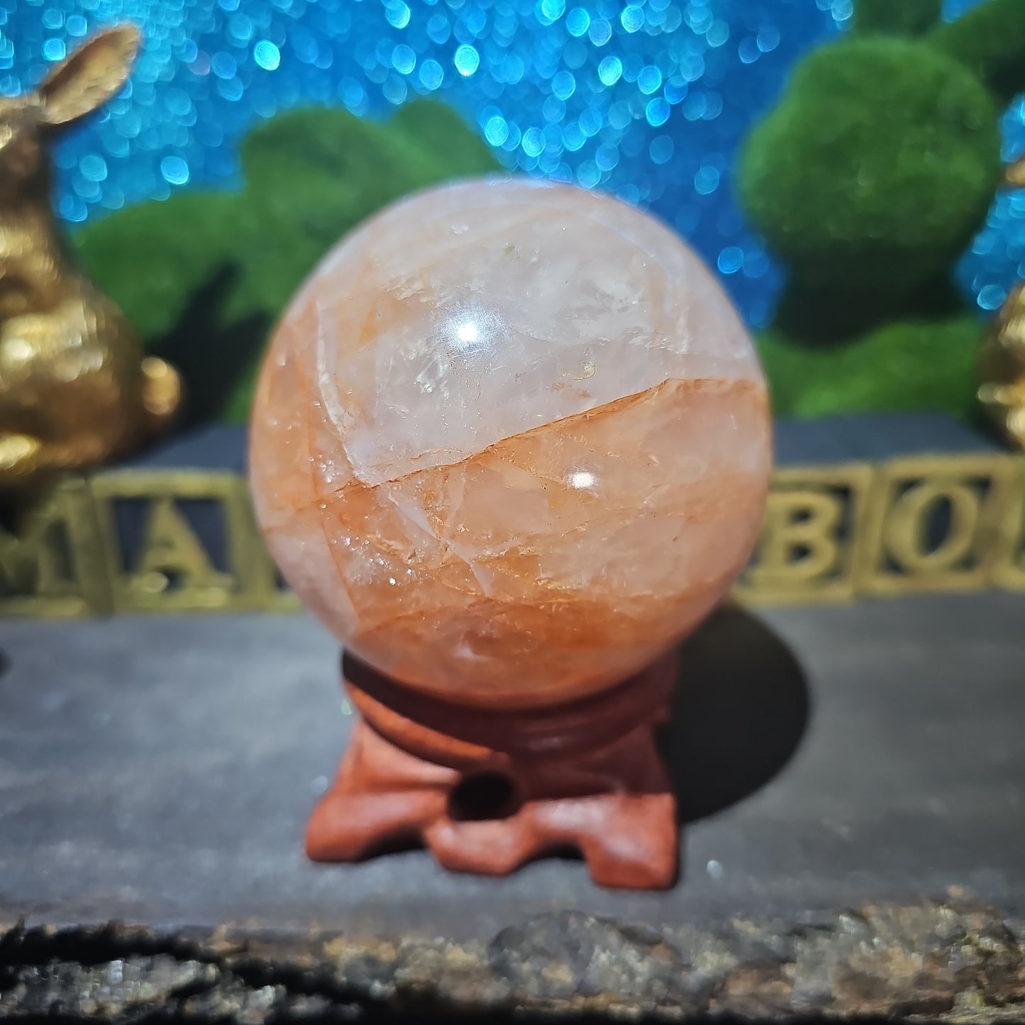 Fire Quartz Sphere