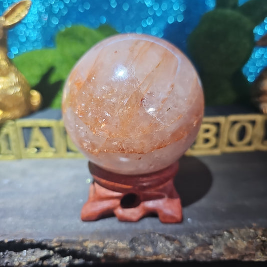 Fire Quartz Sphere