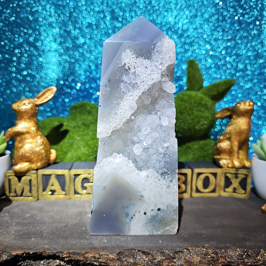 Druzy Agate Tower