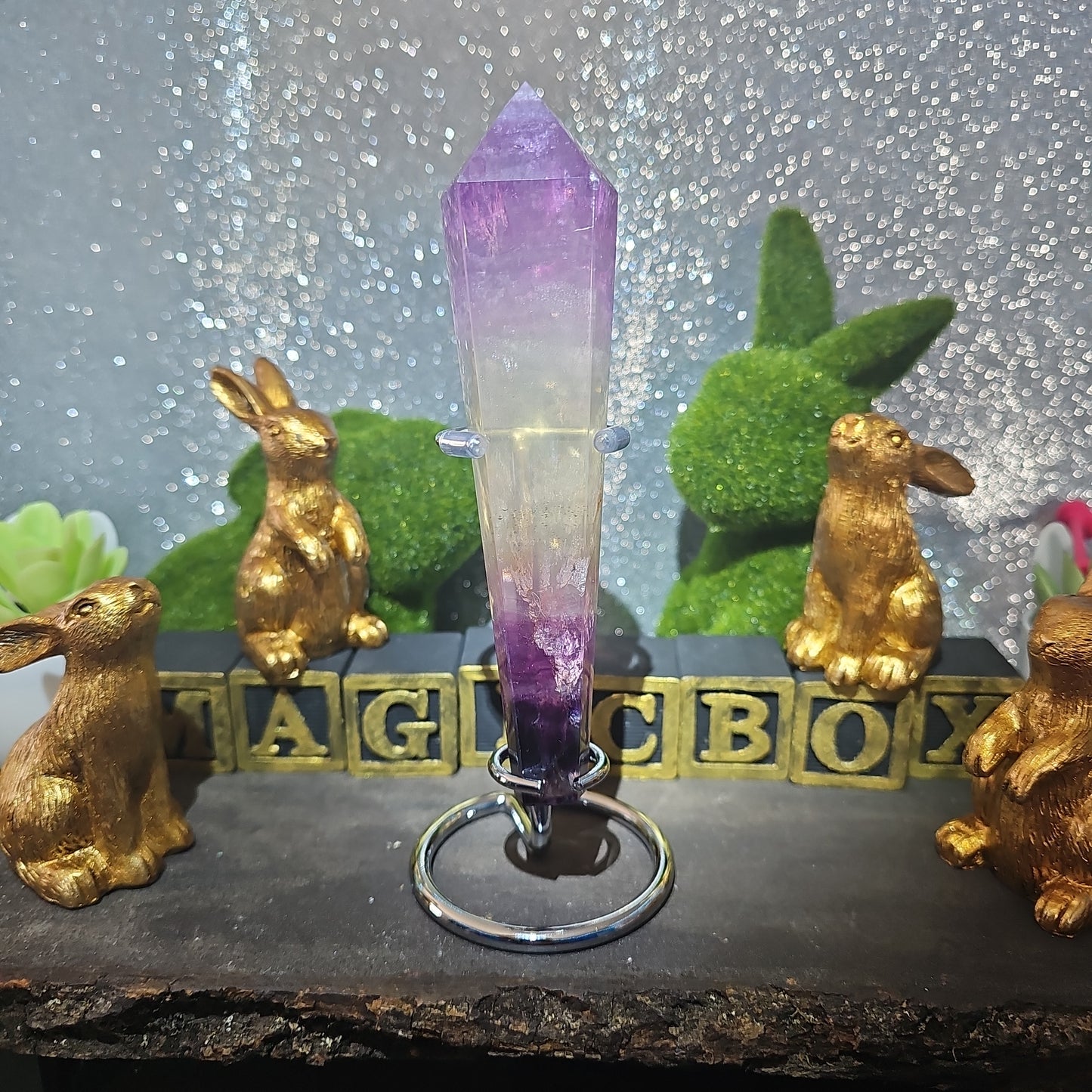 Fluorite Wand Freeform with stand