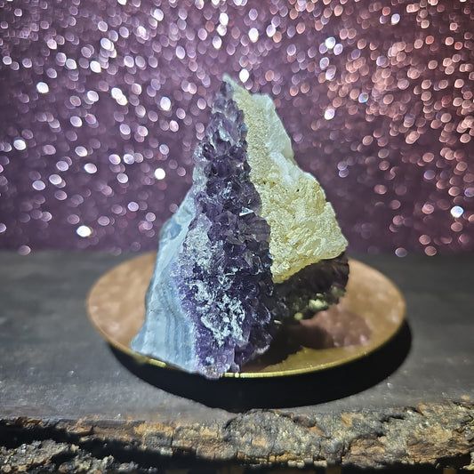 Amethyst Blue Lace Agate Freeform Geode w/ Calcite