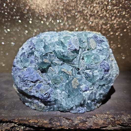 Pyrite Dusted Fluorite
