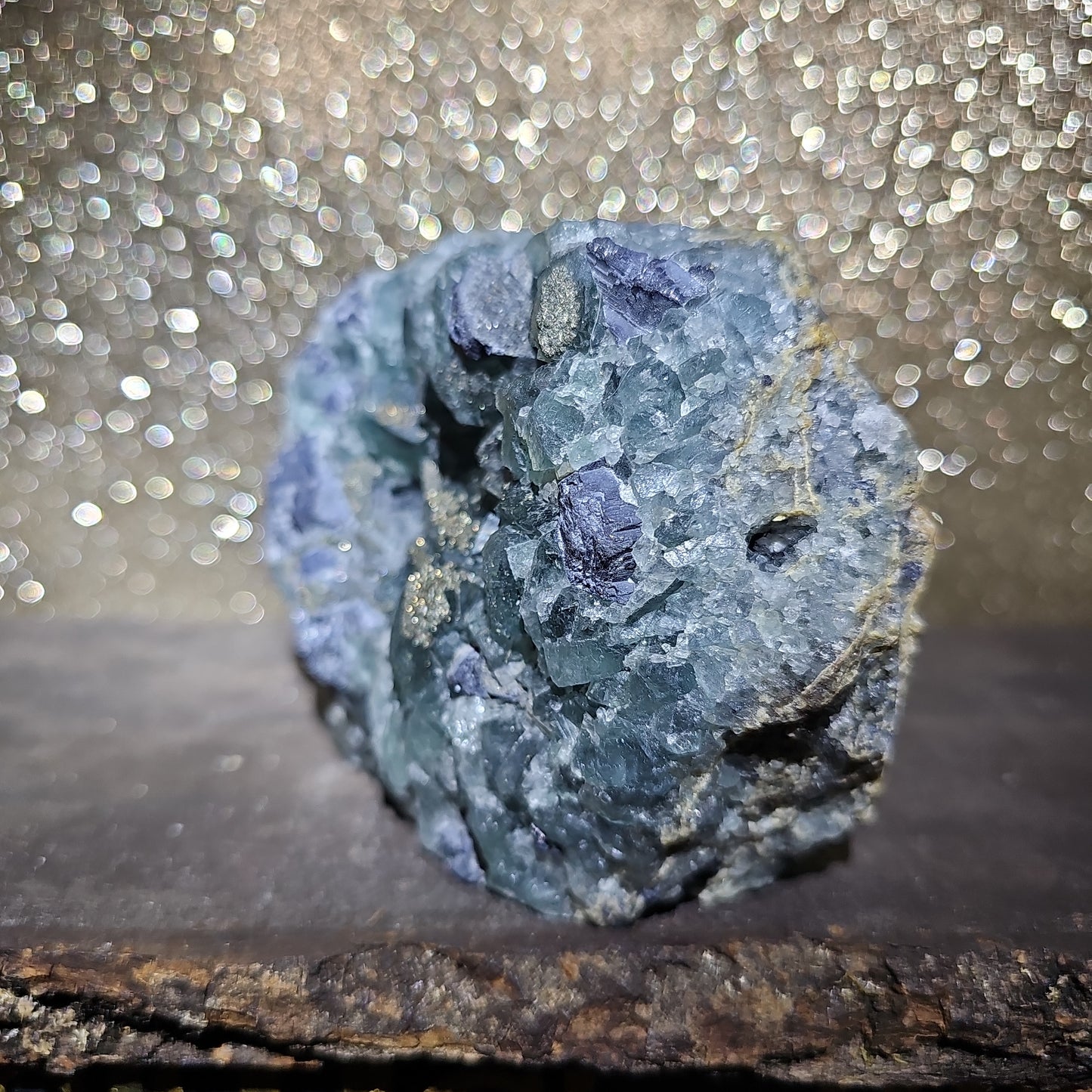 Pyrite Dusted Fluorite