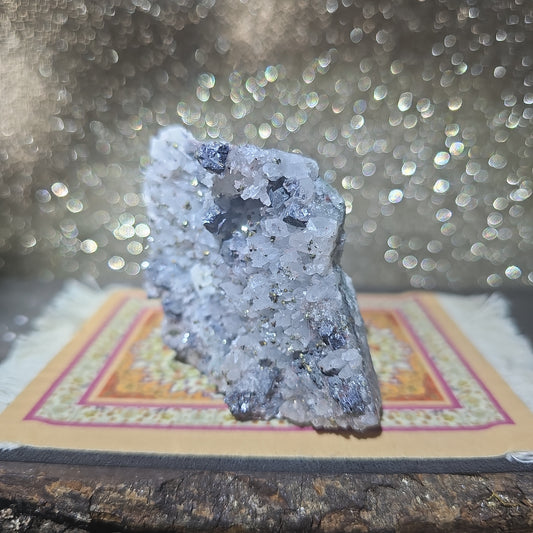 Pyrite Quartz Cluster Geode