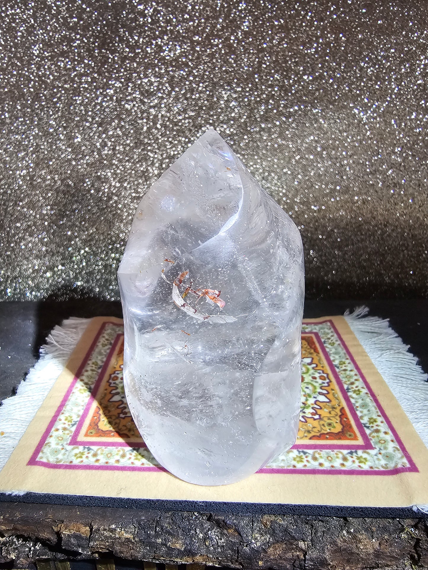 Clear Quartz Flame