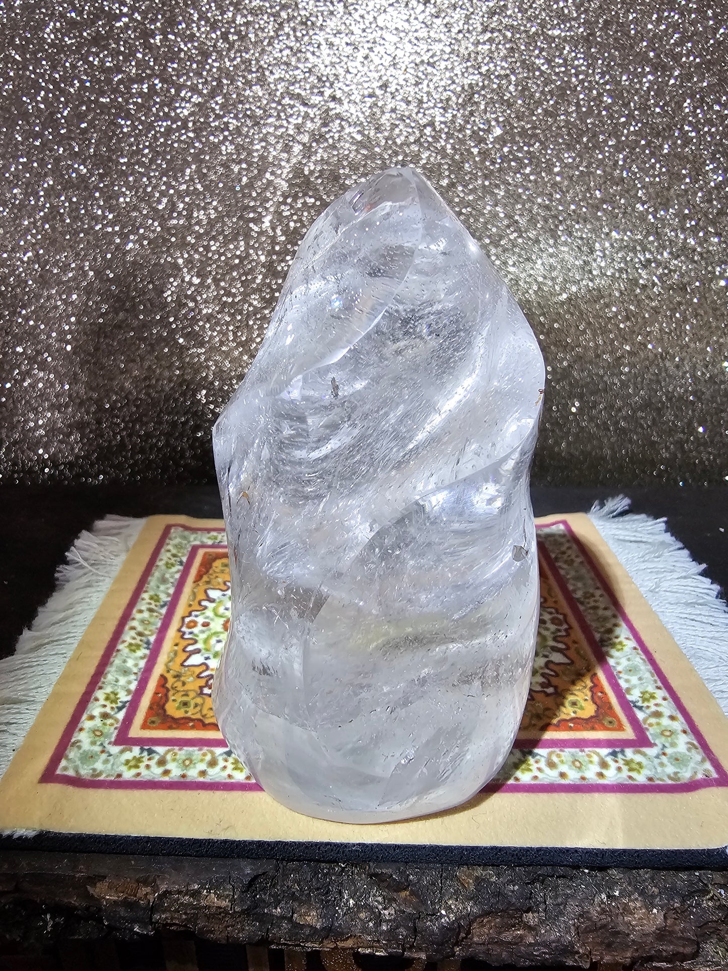 Clear Quartz Flame