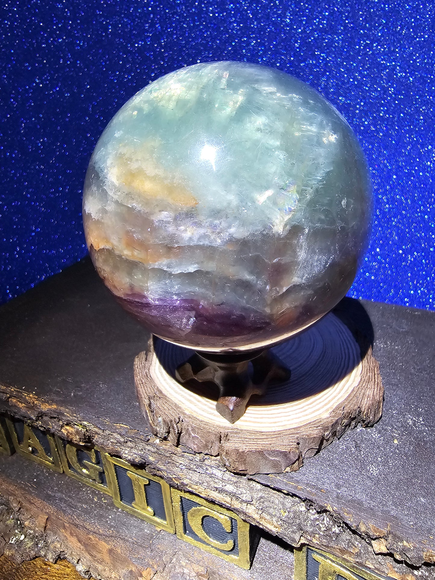 2.3lbs Fluorite Sphere