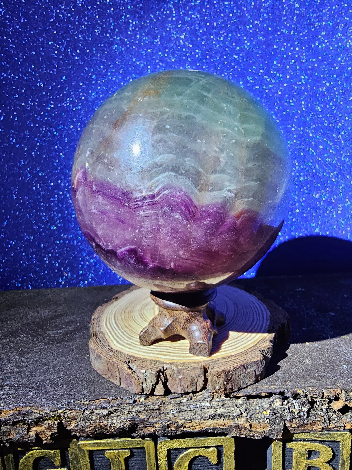 2.3lbs Fluorite Sphere