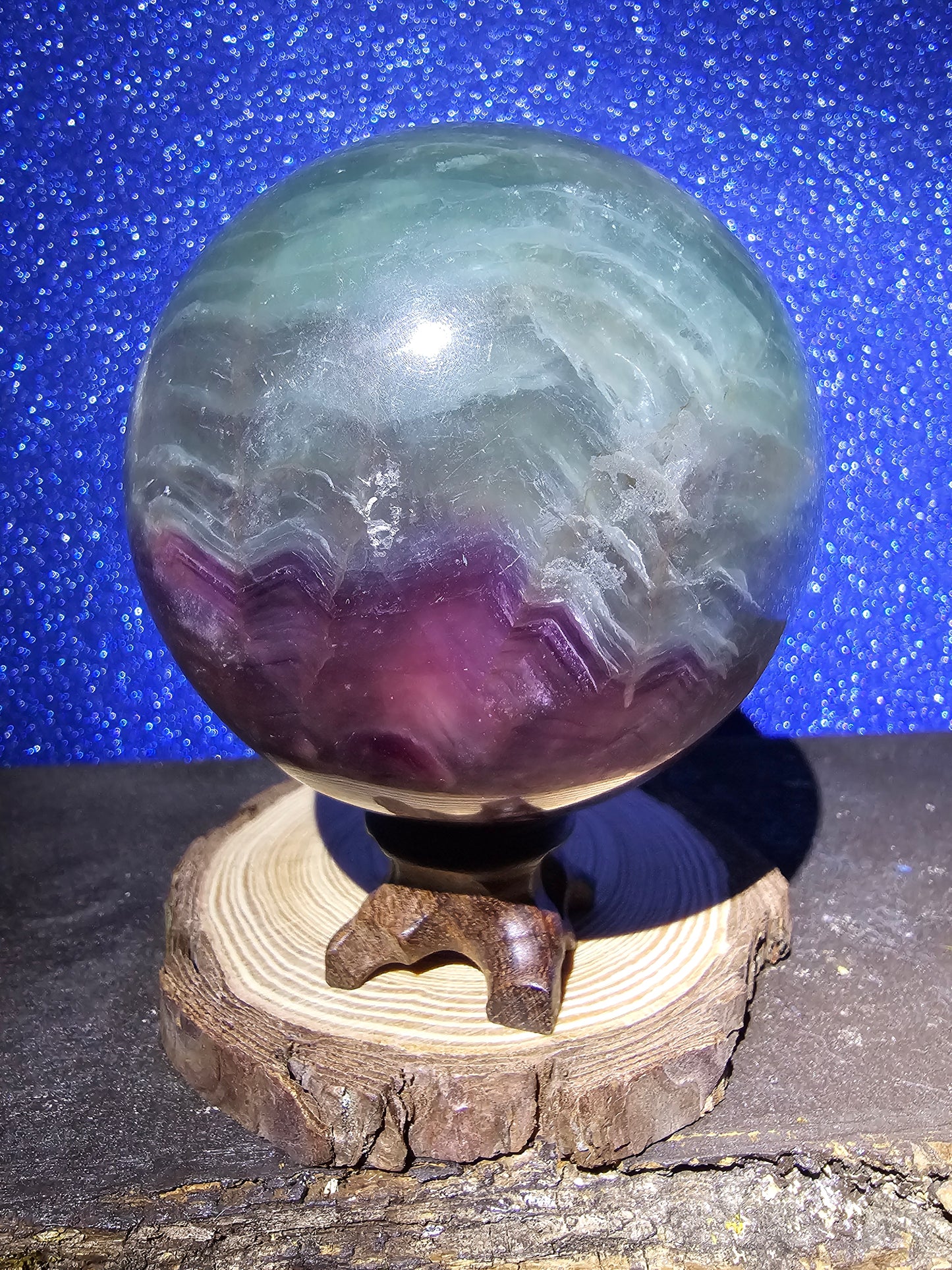 2.3lbs Fluorite Sphere