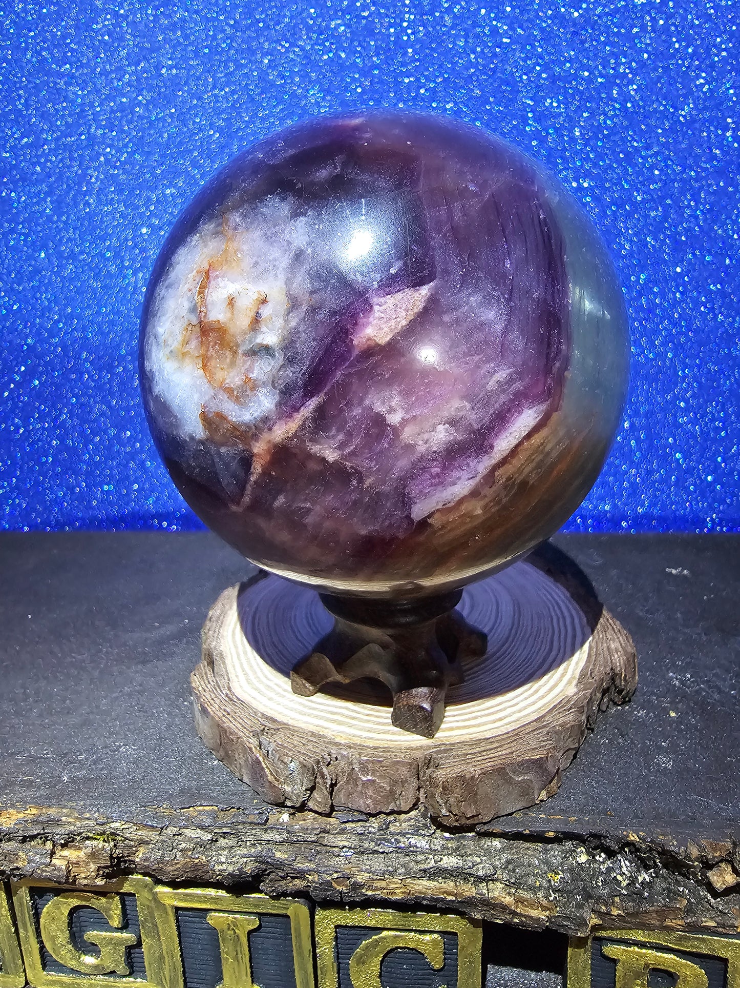 2.3lbs Fluorite Sphere