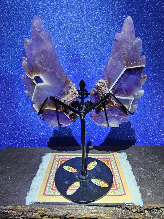 Dream Amethyst Cross Wings