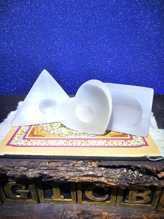 Selenite Sphere Holder Set (3 Pieces)