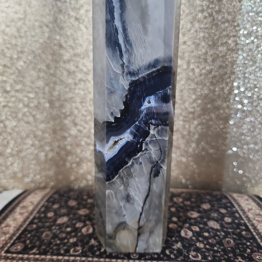 13inch tall Volcanic Agate Tower - MagicBox Crystals