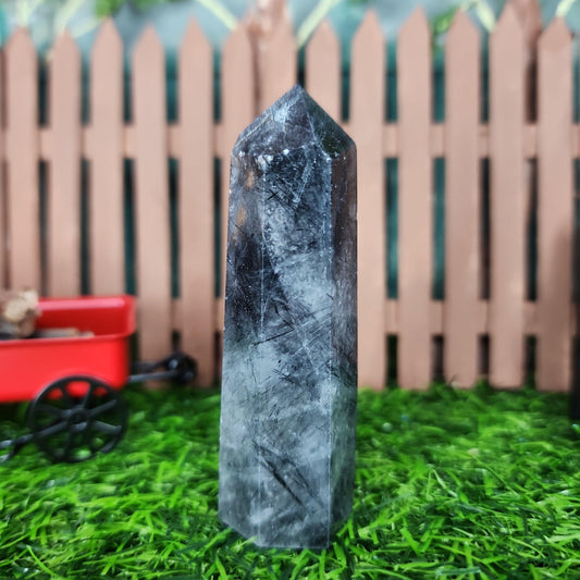 Tourmaline Quartz Tower - MagicBox Crystals