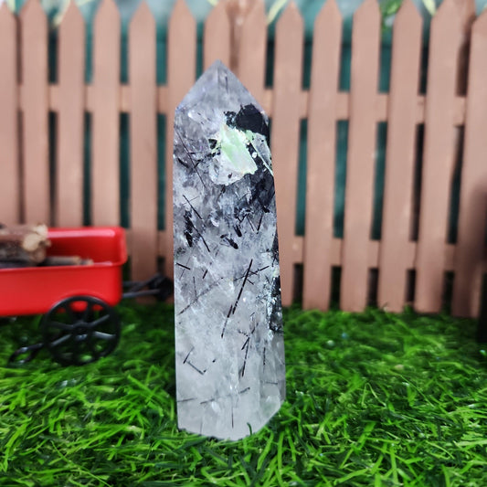 Tourmaline Quartz Tower - MagicBox Crystals