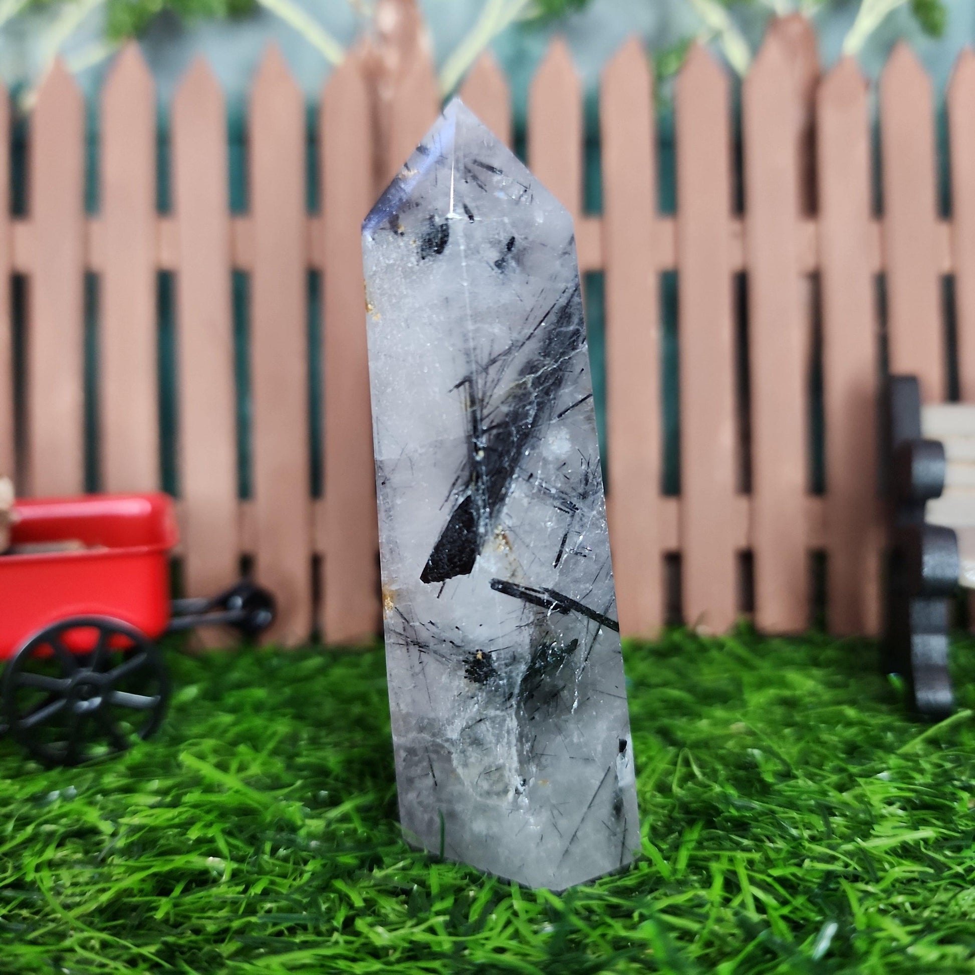 Tourmaline Quartz Tower - MagicBox Crystals