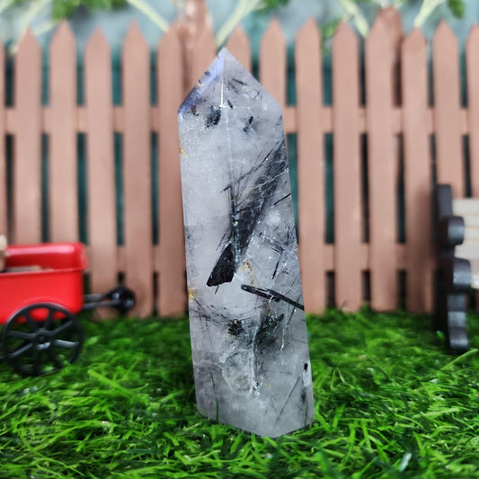 Tourmaline Quartz Tower - MagicBox Crystals