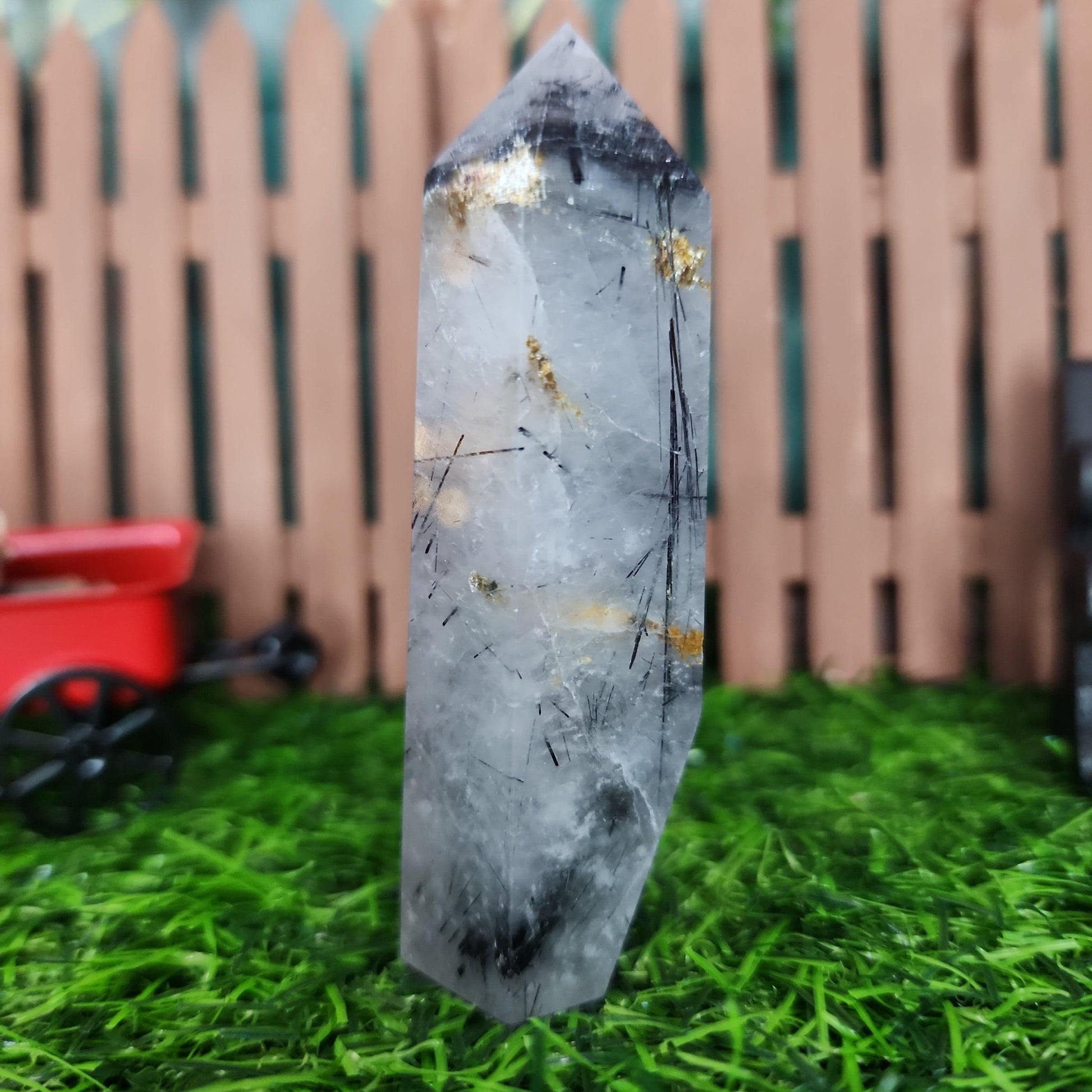 Tourmaline Quartz Tower - MagicBox Crystals