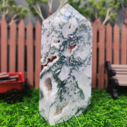 Tree Agate Tower - MagicBox Crystals