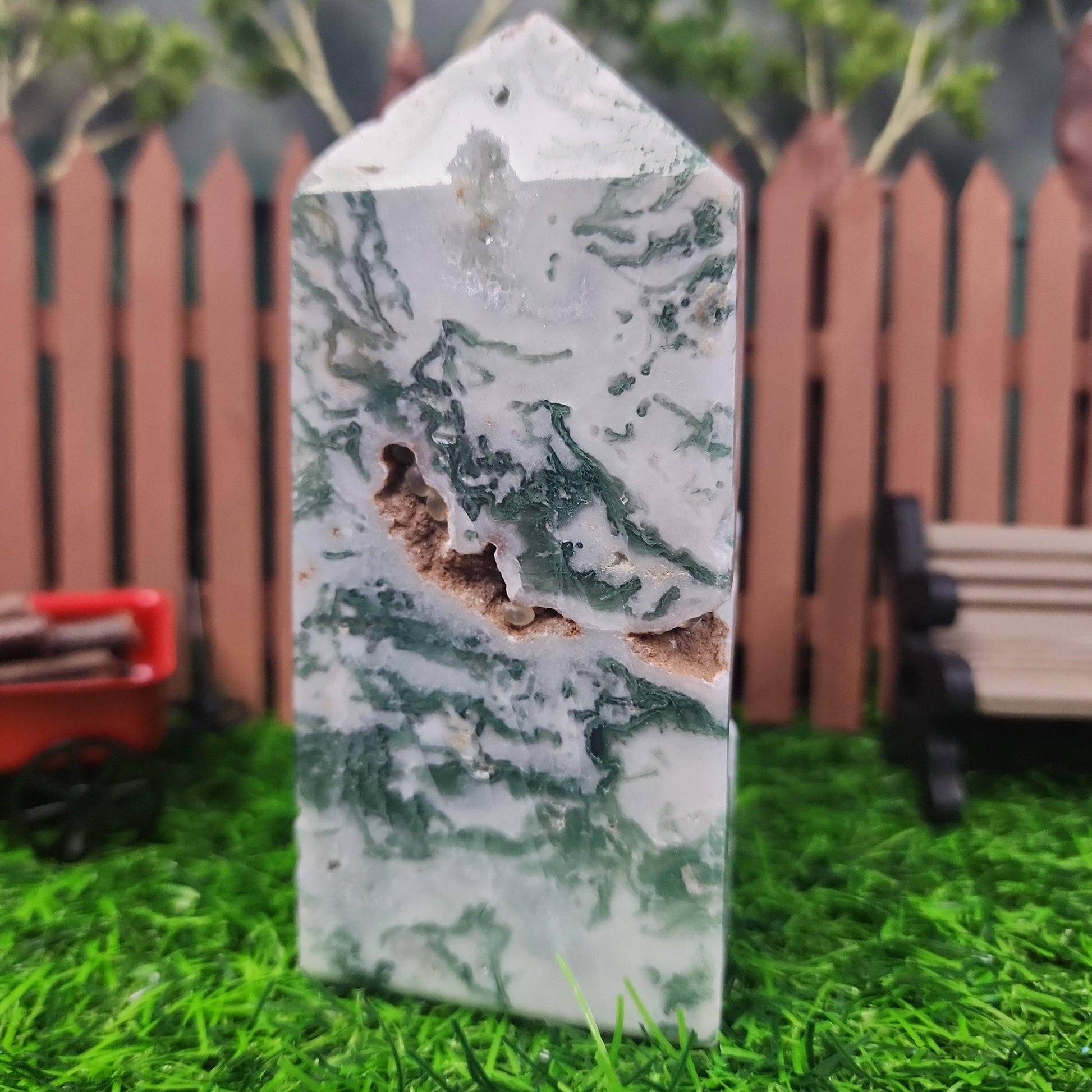 Tree Agate Tower - MagicBox Crystals